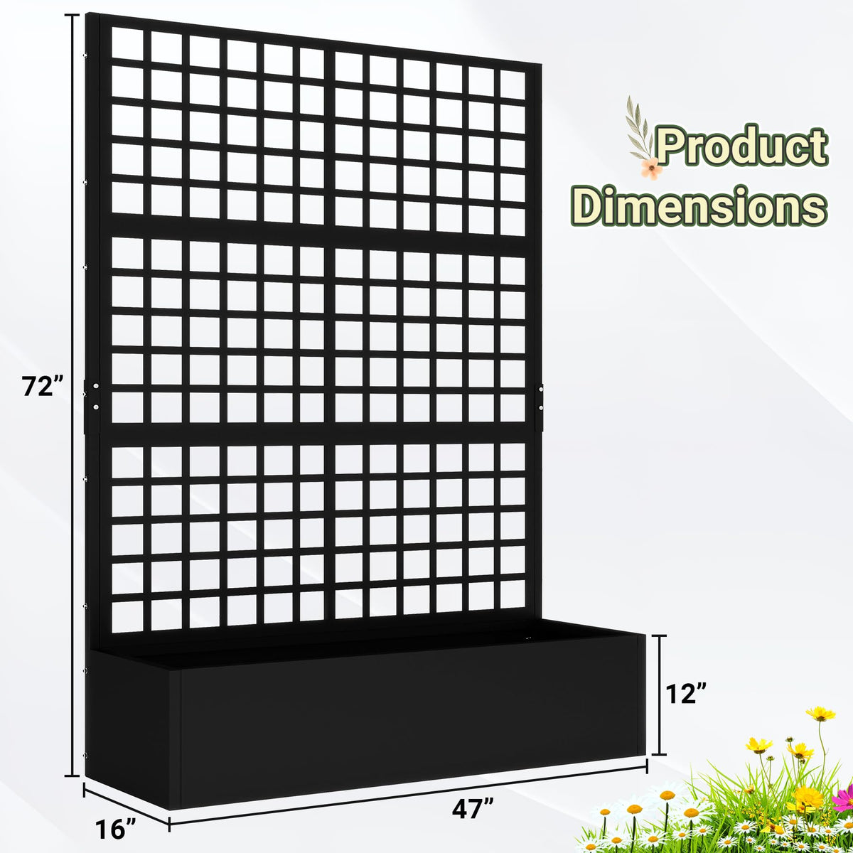 Toriexon planter built-in drainage holes support healthy moisture management.
