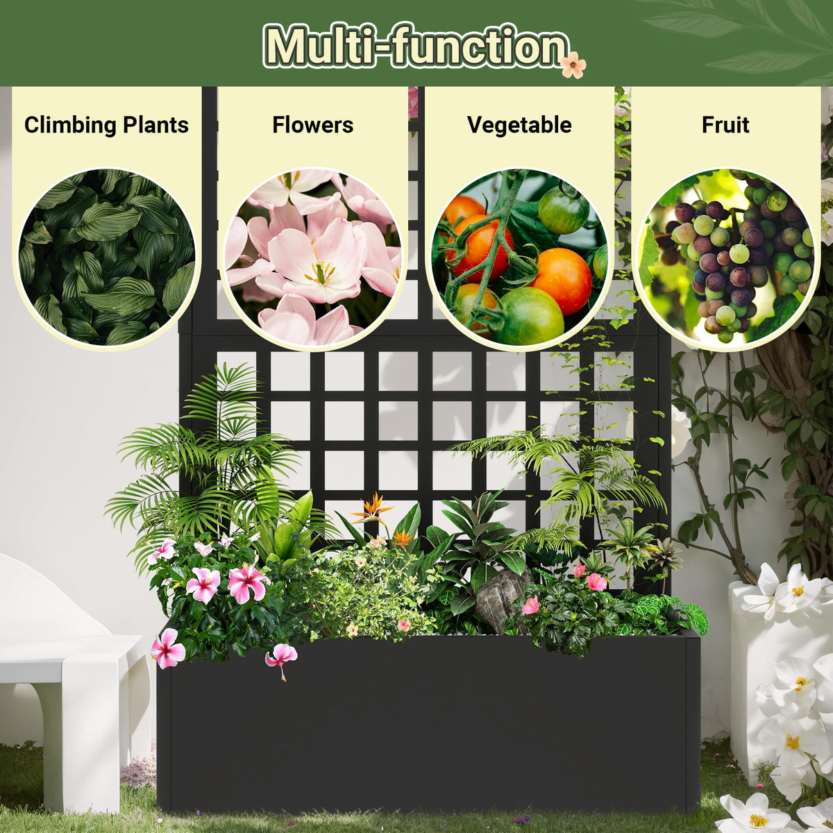 Toriexon planter with drainage holes helps prevent waterlogging and supports healthy roots.