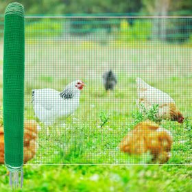 Toriexon portable non electric fence netting is lightweight and easy to relocate.