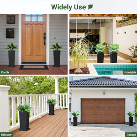 Toriexon set of 2 planters offers flexible planting options for small yards