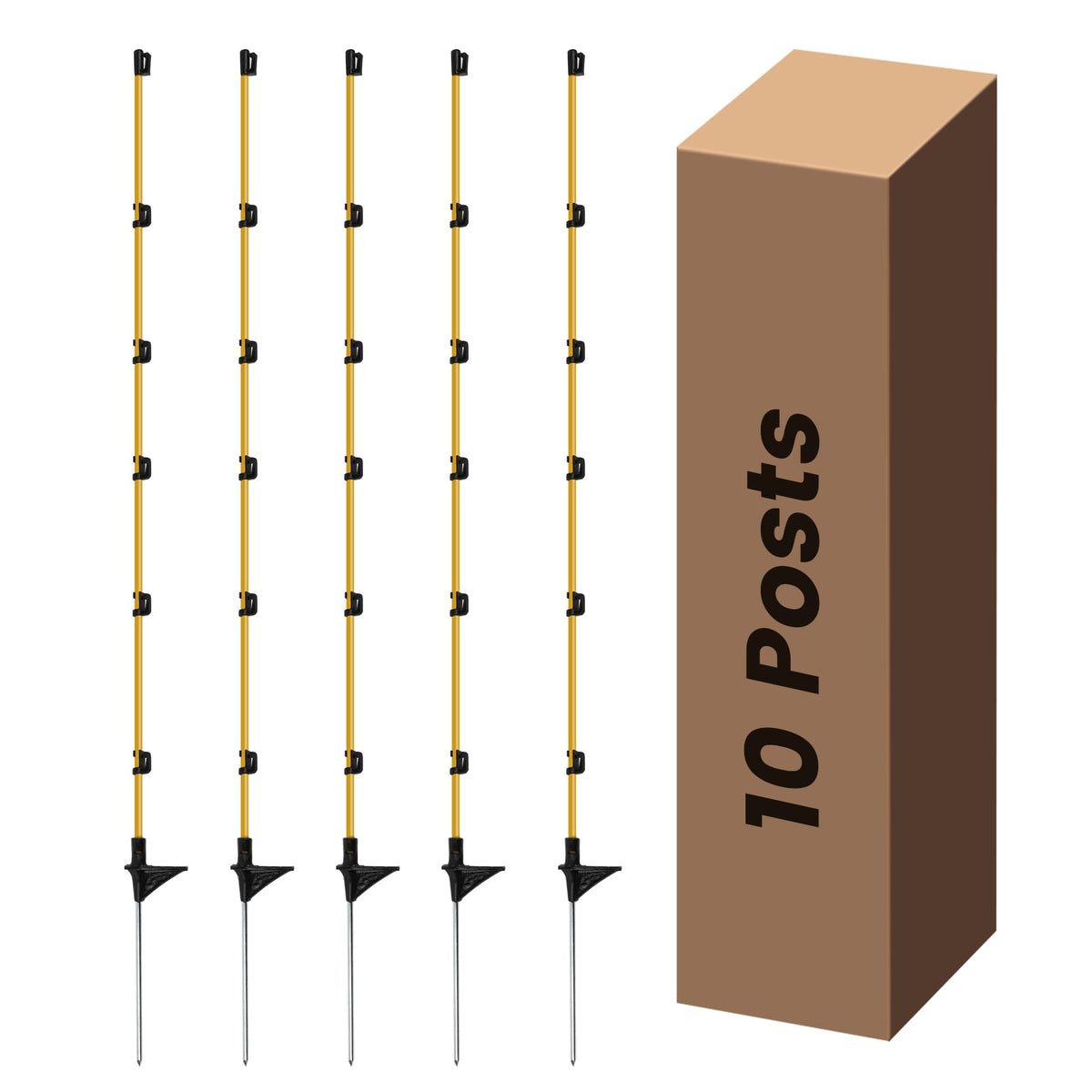 Toriexon step-in post for quick, secure ground insertion