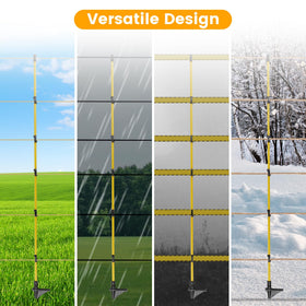 Toriexon fence posts suited for cattle, sheep, goats, dogs, and garden fencing.