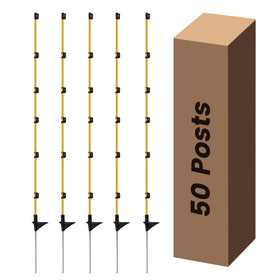 Toriexon step-in fence post ready for quick ground insertion and portable fencing.