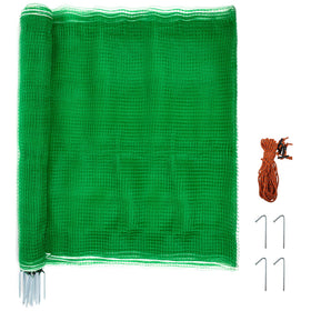 Toriexon temporary fence with posts demonstrates sturdy 4' x 100' coverage for secure backyard setups.