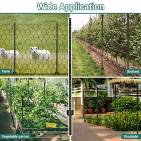 Anchor plate provides extra stability for garden fence setups