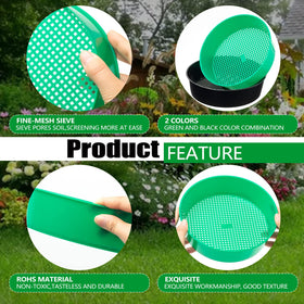 TORINALITAL ABS plastic dirt sifter is sturdy and easy to clean.
