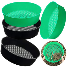 TORINALITAL garden soil sifter 4-pack refines potting soil for cleaner planting.