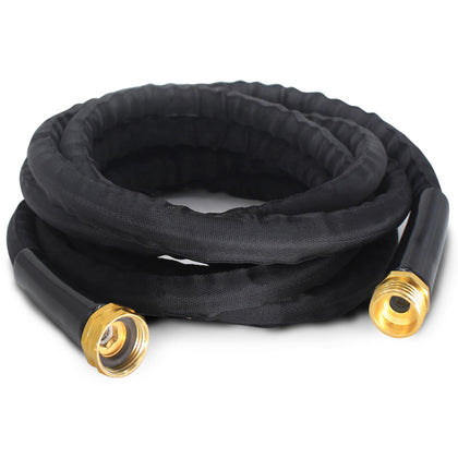 Torioweg 10ft short hose connected to a faucet for balcony watering convenience.
