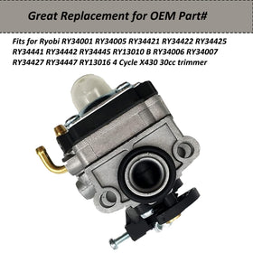 Tormudaca gaskets ensure a tight fit on 4-cycle Ryobi engines.