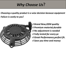 Durable components of the starter support long-lasting mowing sessions.