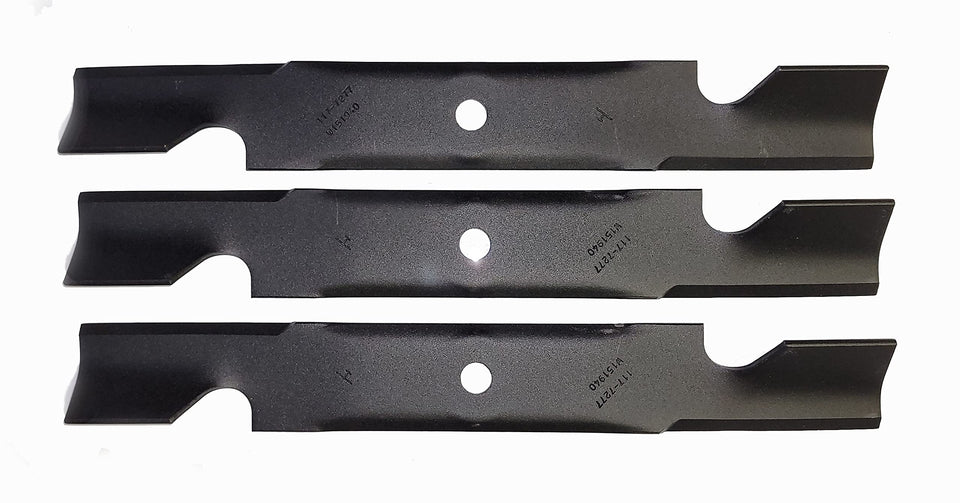 Toro 117-7277-03 blades pack close-up showing high-carbon steel for precise cuts.