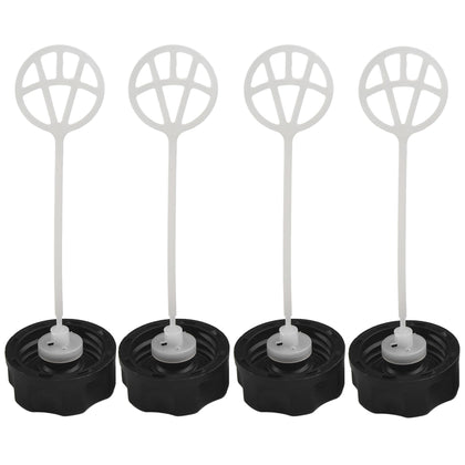 TorSor fuel tank cap 4-pack for 2-stroke trimmers, quick replacement.