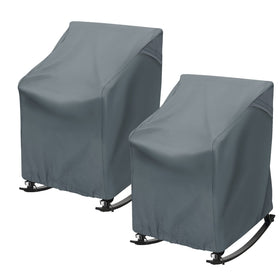 TORUTA rocking chair cover front view showing protective 420D Oxford fabric for outdoor use