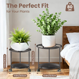 TOSKING plant caddy geometric top with drip protection.
