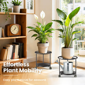 TOSKING caddy with locking casters keeps placement secure.