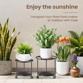 TOSKING rust-resistant iron stand supports up to 80 lbs.