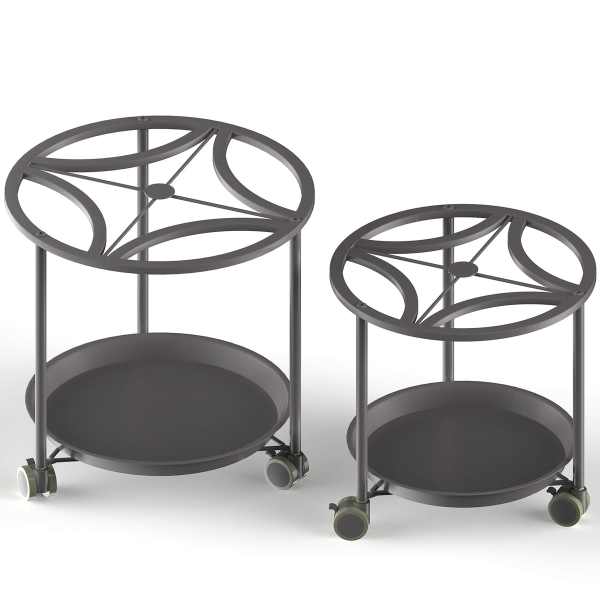 TOSKING rolling plant caddy with water tray for easy indoor movement.