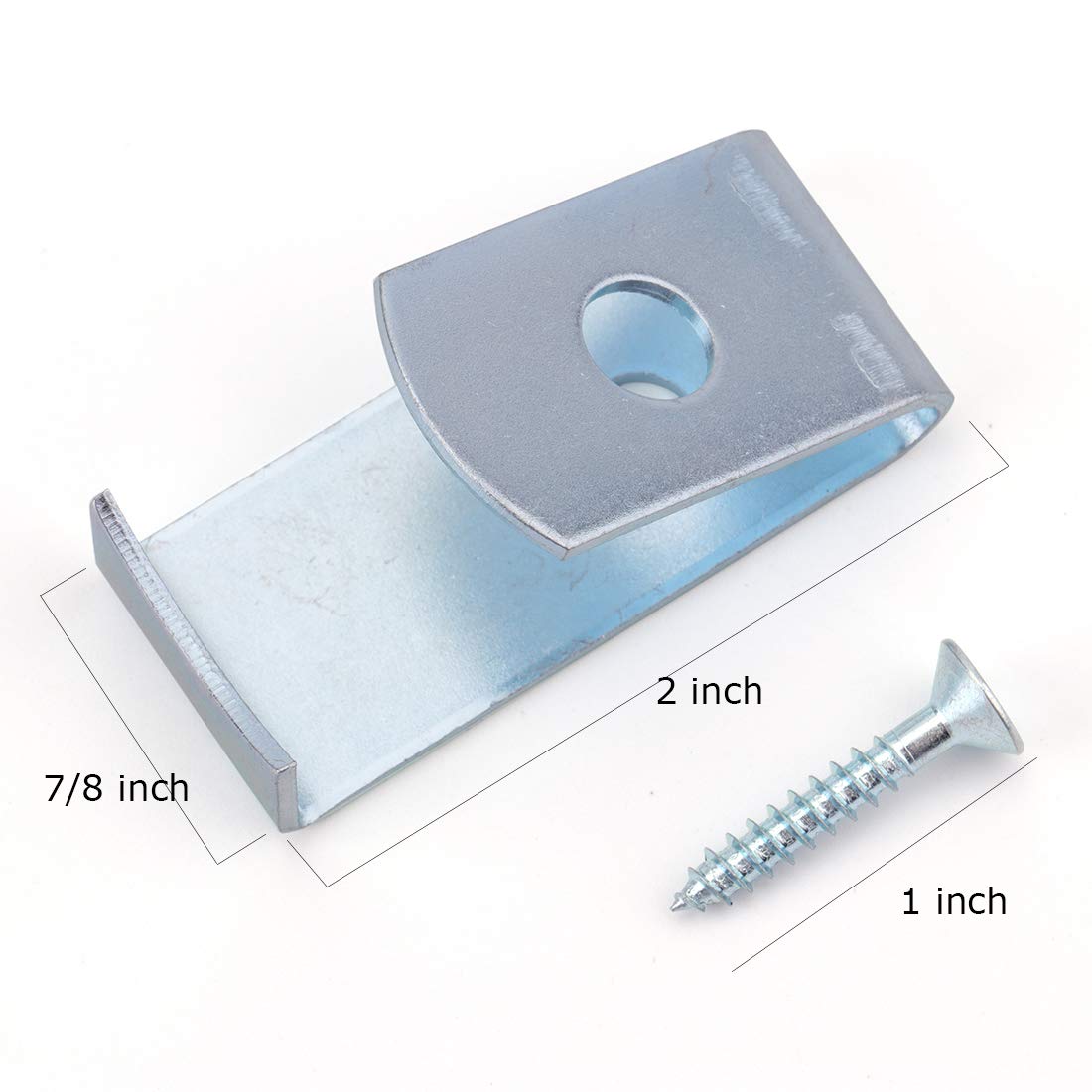 Tosnail 20-pack with screws enables quick garden pot installation.