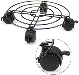 Tosnail plant caddy wheels protect floors while rolling across hardwood and carpet.