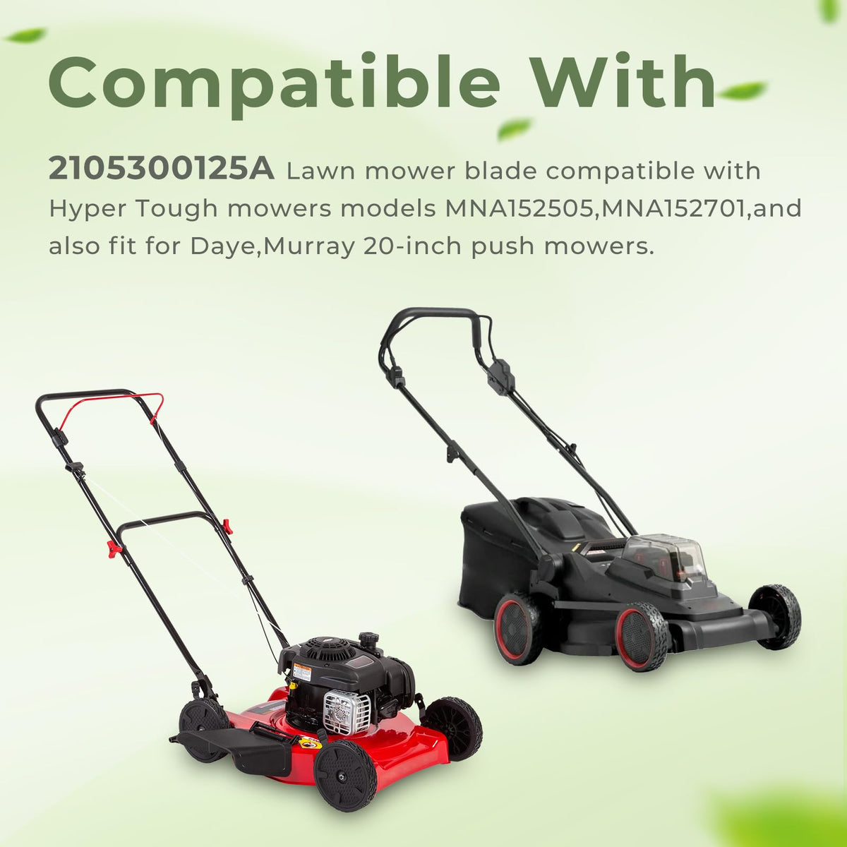 TOSRWGLL 20in mower blade installation scene demonstrates easy fitting.
