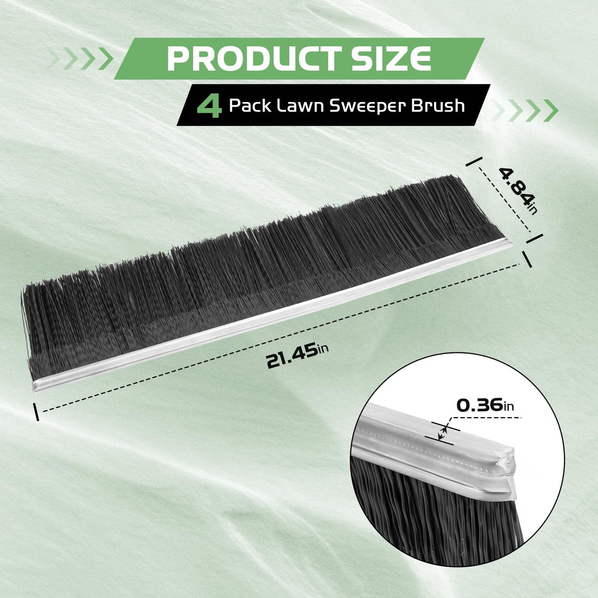 TOSRWGLL 46780 replacement brush for Agri-Fab 45-0521 fits 42-inch sweepers for versatile use.