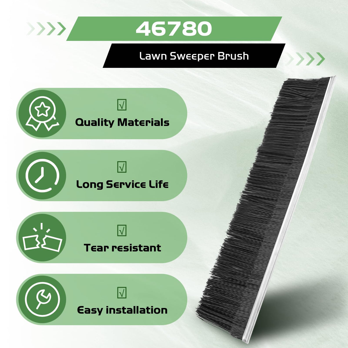TOSRWGLL 46780 replacement brush for Agri-Fab 45-05214 provides efficient leaves collection.