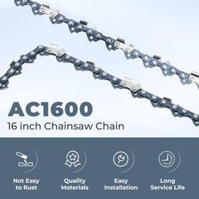 TOSRWGLL AC1600 16-inch chain fits CS1613 with smoother tension.