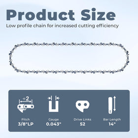 TOSRWGLL compatible with Kobalt 40V; 3/8 LP pitch enables smooth trimming.