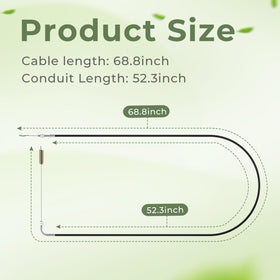 TOSRWGLL compatible Earthquake mower cable installation guide emphasizes easy fit