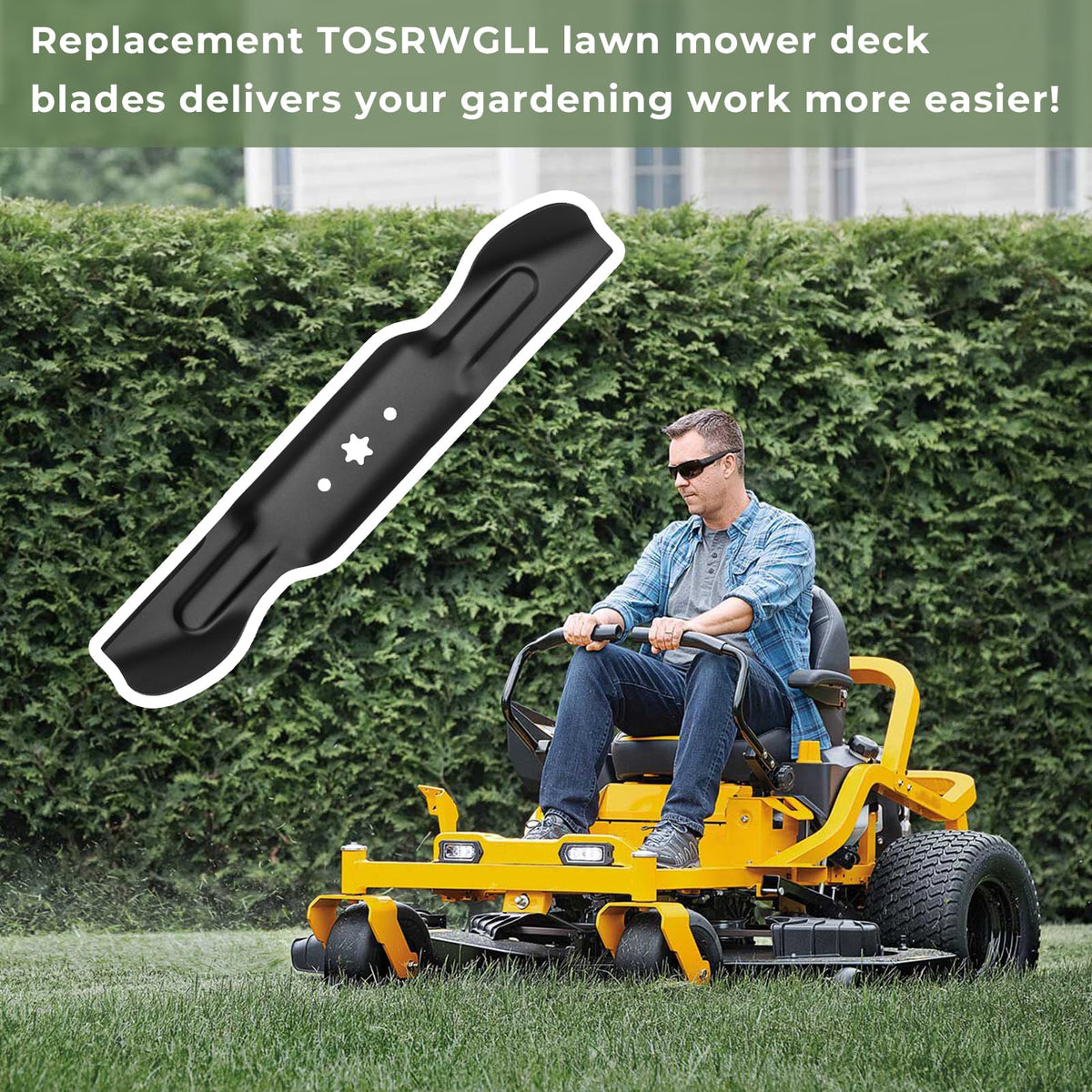 Easy installation of TOSRWGLL blades with durable, rust-resistant design.
