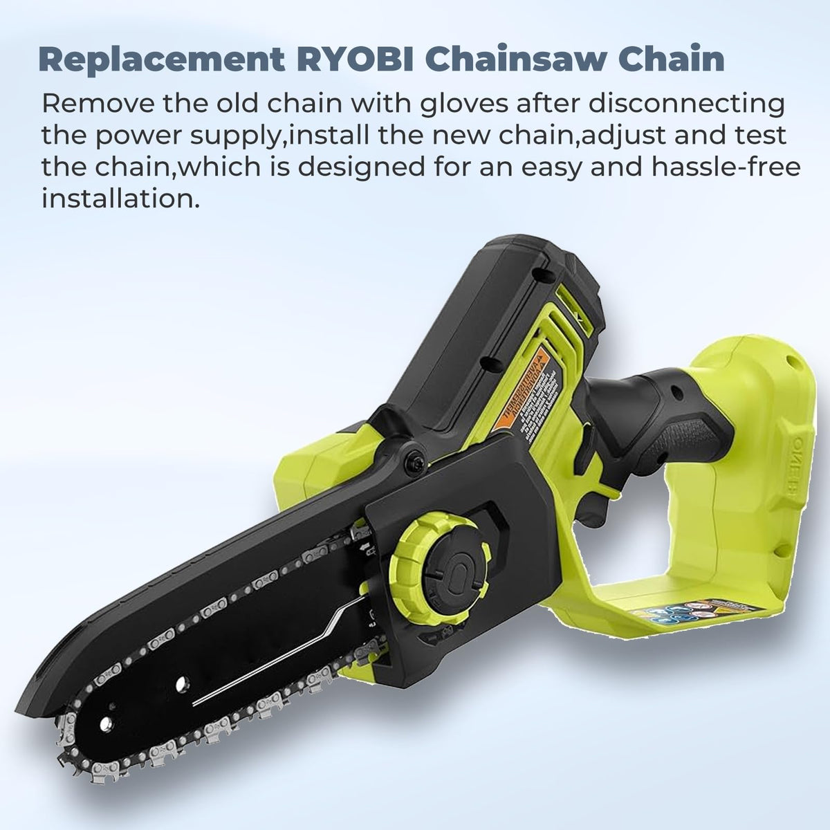 TOSRWGLL Homelite-compatible 6in chain supports versatile pruning tasks.