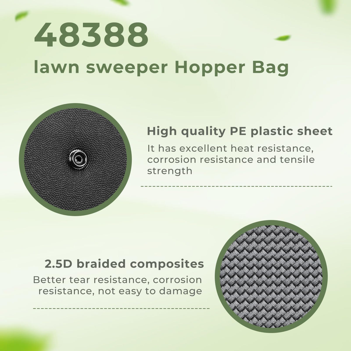TOSRWGLL weather-resistant hopper bag ready for outdoor storage.