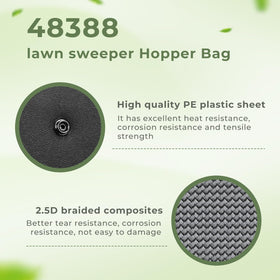 TOSRWGLL weather-resistant hopper bag ready for outdoor storage.
