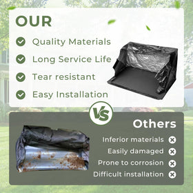 TOSRWGLL tool-free installation makes swapping bags quick and easy.