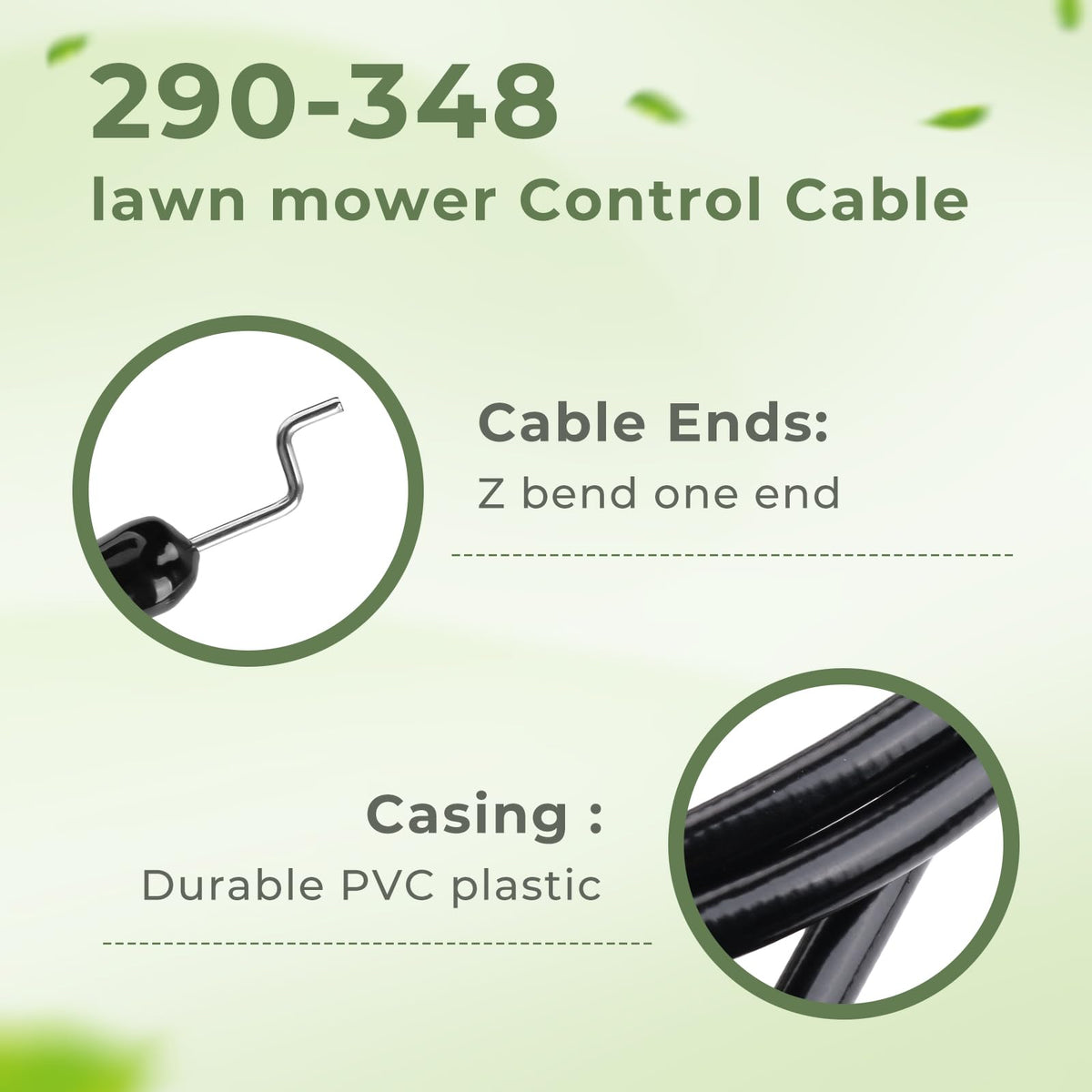 TOSRWGLL lawn tractor throttle cable enables reliable blade control