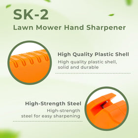 TOSRWGLL SK-2 easy-at-home-use enables safe maintenance of mower blades.