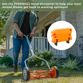 TOSRWGLL SK-2 durable materials ensure long-lasting lawn mower sharpening kit.