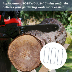 TOSRWGLL three-pack chains keep your saw ready for quick maintenance.