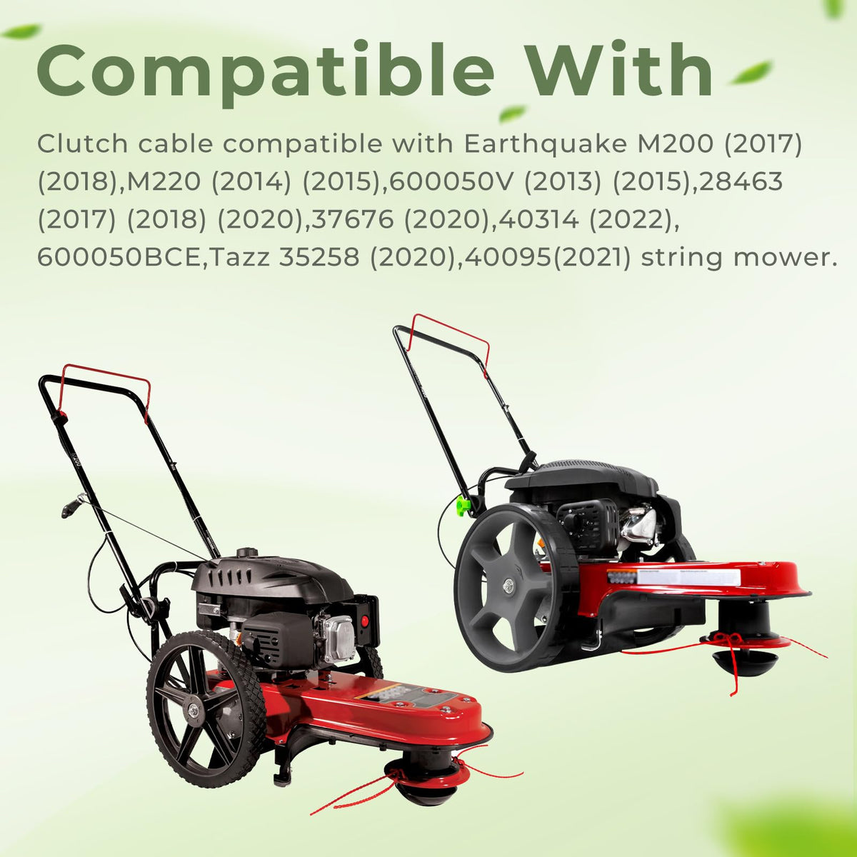 TOSRWGLL mower-cable image illustrates tool-free quick installation concept