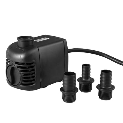 TotalPond 500 GPH fountain pump front view highlights compact design for large water features.