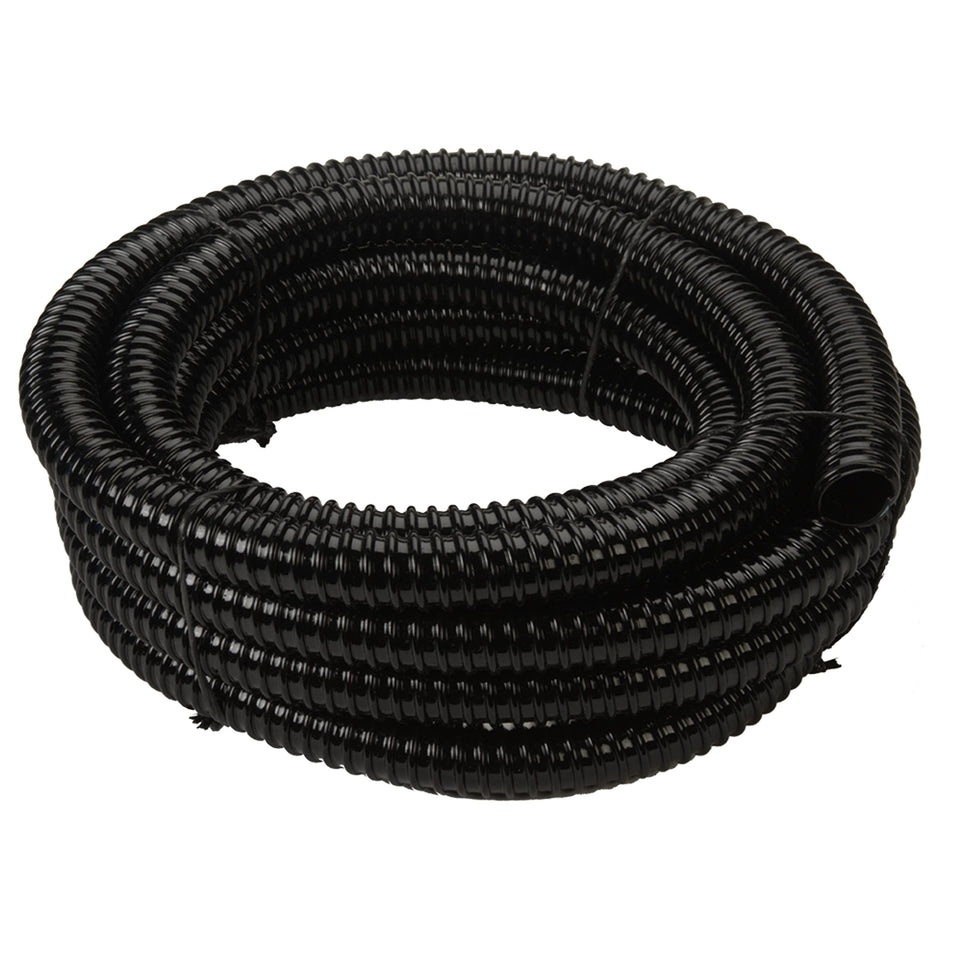 TotalPond corrugated tubing in a 20 ft coil blends with the landscape and supports pond equipment