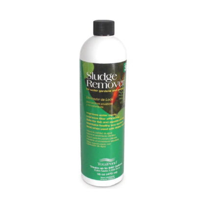 TotalPond Sludge Remover 16oz bottle reduces pond sludge for easier spring maintenance