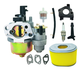 XR950 package includes carburetor, air filter, fuel filter, and spark plug.