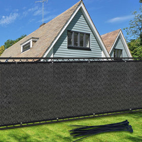 TOTU privacy screen fence cover blocks 90% visibility for private outdoor spaces.
