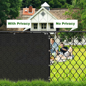 TOTU privacy screen used on a balcony for discreet privacy and airflow.