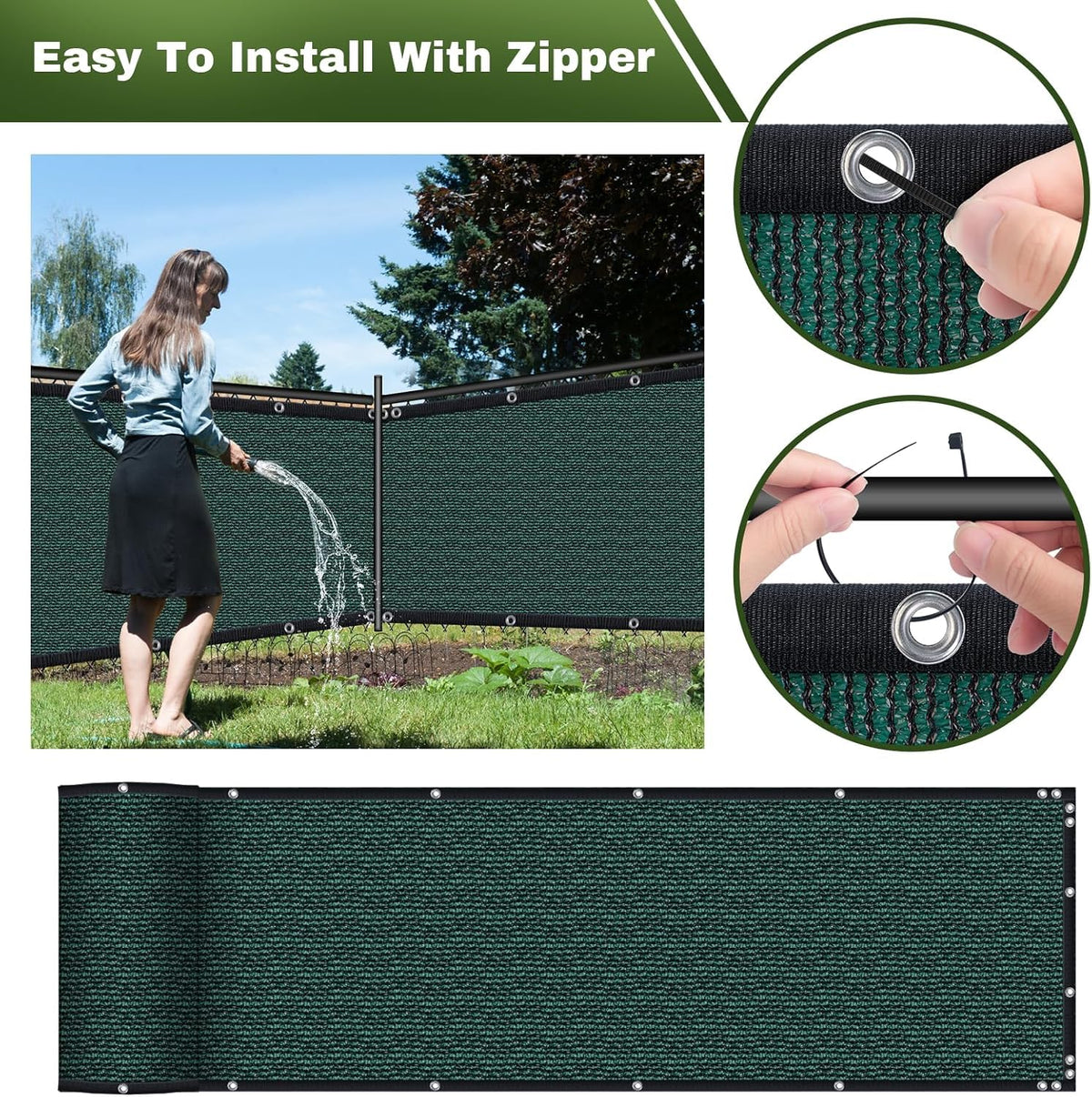 TOTU 3' x 10' to 8' x 50' options fit balconies and yards.