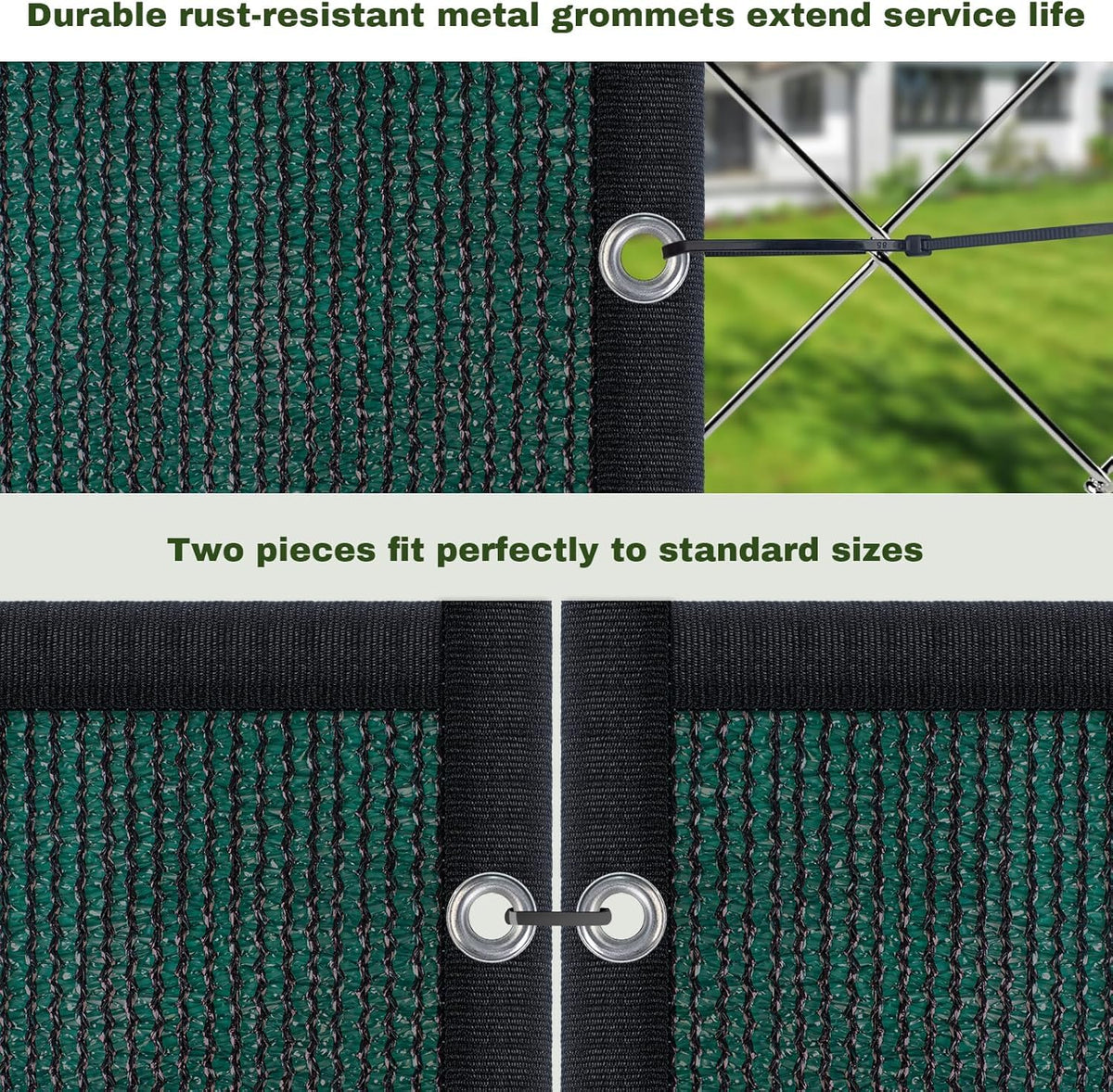 TOTU outdoor shade net delivers durable weather resistance and long service life.