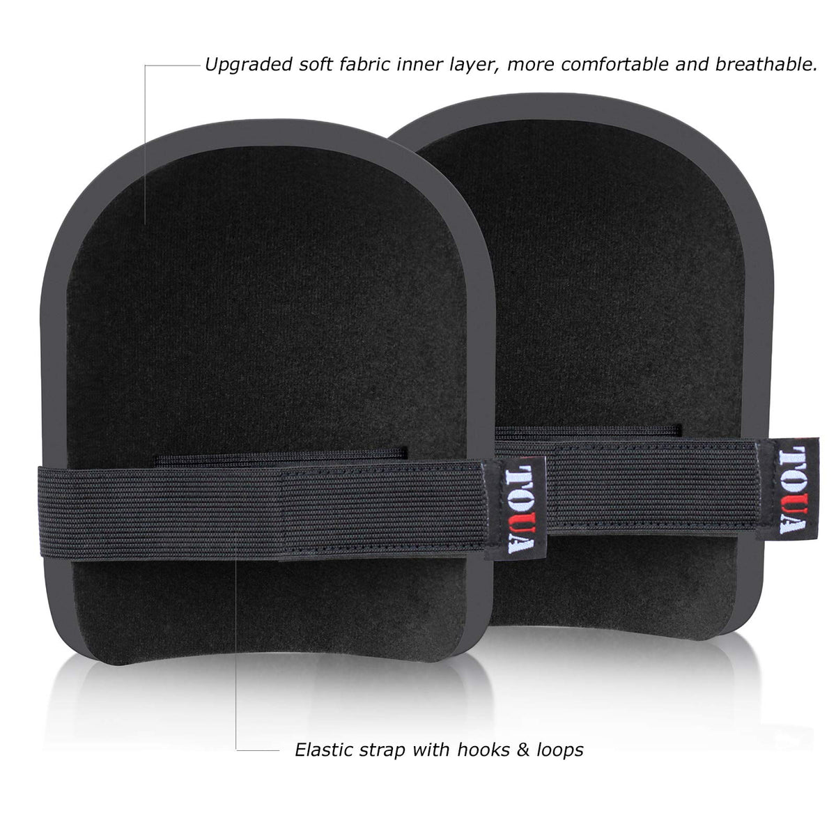 TOUA knee pads feature soft inner layer for comfortable wear
