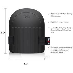TOUA knee pads with waterproof surface stay dry and easy to clean