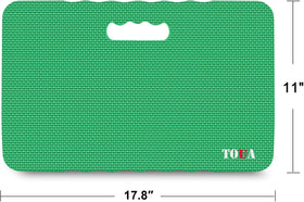 TOUA kneeling pad side view showing durable foam that maintains shape